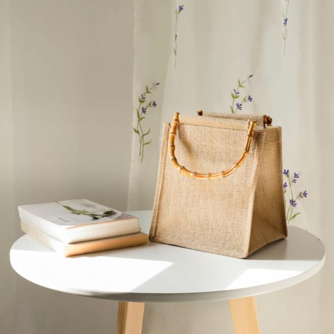 มือกระเป๋าไม้ยางกลมและครึ่งกลม ด้วยรากไม้ยาง สําหรับกระเป๋ามือผู้หญิง 0