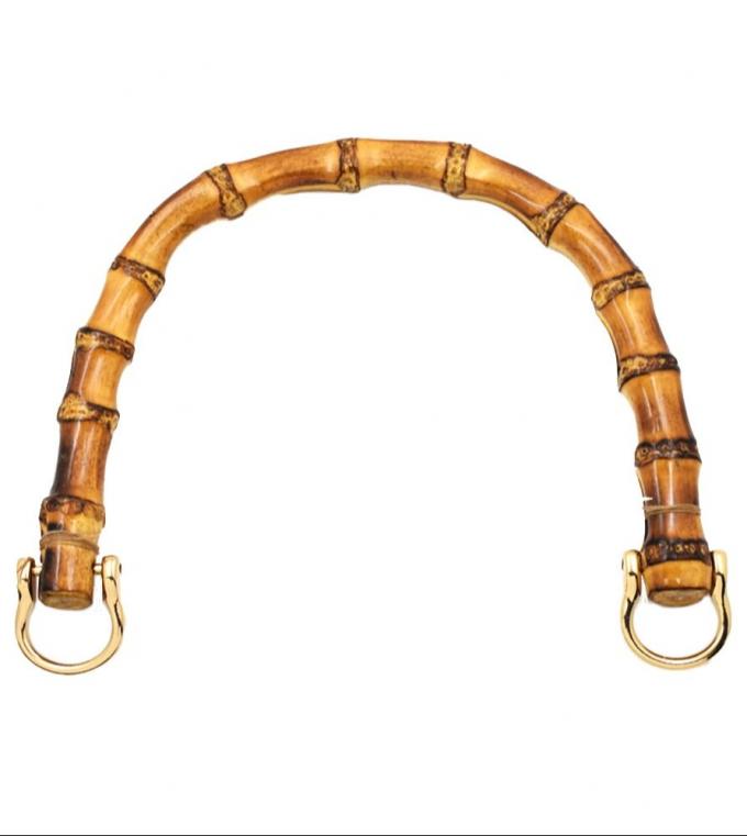 มือกระเป๋าไม้ยางกลมและครึ่งกลม ด้วยรากไม้ยาง สําหรับกระเป๋ามือผู้หญิง 3