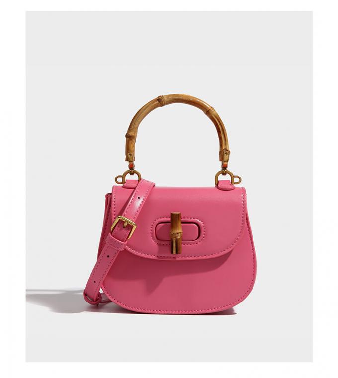 มือกระเป๋าไม้ยางกลมและครึ่งกลม ด้วยรากไม้ยาง สําหรับกระเป๋ามือผู้หญิง 2