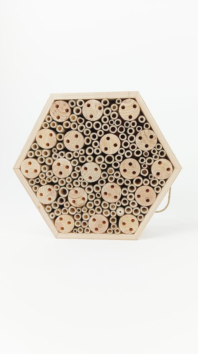 ไม้แมลง บ้านผึ้ง กล่องแขวน หน่วยที่อยู่อาศัยของแมลงสําหรับผึ้ง ผึ้งผึ้ง 4