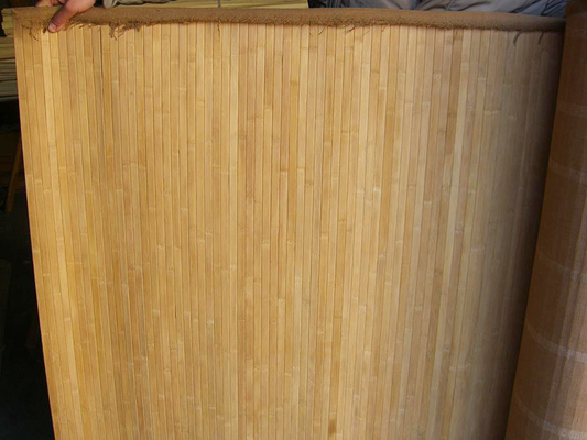 Moso Bamboo Grain ตกแต่งวอลล์เปเปอร์ 3D ม้วนไม้ไผ่ด้วยลวดลายธรรมชาติ