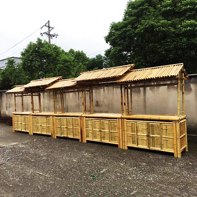 บาร์ Tiki Bar ขนาด 220x160 ซม. พร้อมเก้าอี้หลังคากันน้ำ Outdoor