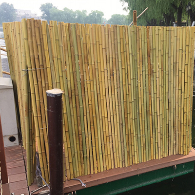 บ้าน ม้วนหน้าจอไม้ไผ่ รั้วสวนหลังบ้าน กรุไม้ไผ่ตกแต่ง