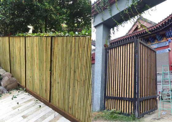 บ้าน ม้วนหน้าจอไม้ไผ่ รั้วสวนหลังบ้าน กรุไม้ไผ่ตกแต่ง