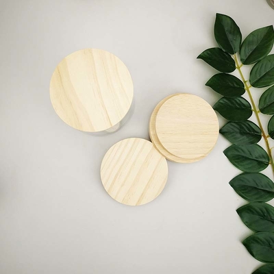 ฝาขวดไม้ไผ่วงกลมซิลิคอน Leafproof สำหรับโถเก็บแก้ว ขวดอาหาร ฝาครัว