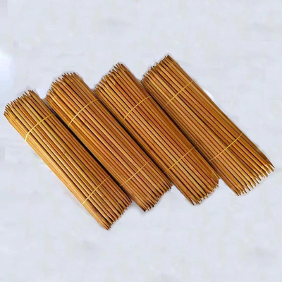 ถ่านไม้ไผ่เข็มถักสองจุดสำหรับเส้นด้าย DIY สร้างสรรค์แฮนด์เมด
