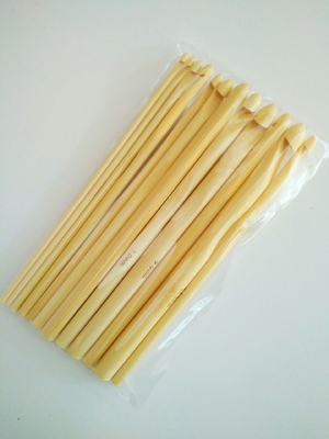 ของขวัญแฮนด์เมดไม้ไผ่โครเชต์ตะขอตั้งพื้นผิวเรียบแสง