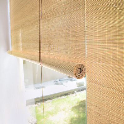 ม่านม้วนไม้ไผ่เป็นมิตรกับสิ่งแวดล้อม Manual Pergola มู่ลี่ไม้ไผ่ 60 X 180ซม