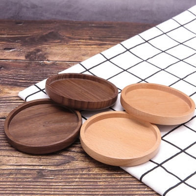 ที่รองแก้วไม้ไผ่ที่ทำจากไม้ธรรมชาติสำหรับแก้วมัค Anti Scratch Table Mat