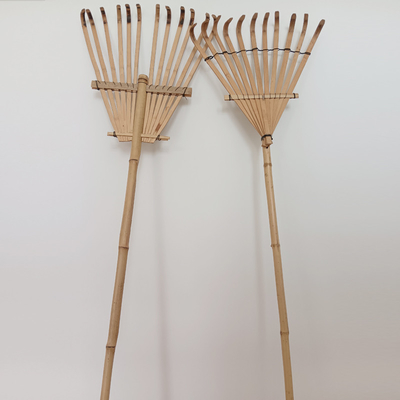11 Tine 145cm คราดไม้ไผ่แฮนด์เมด Rustless Garden คราดคราด