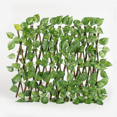 รั้วประดิษฐ์ Telescopic Hedge สวนรั้วพลาสติกสำหรับตกแต่งกลางแจ้ง