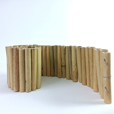 รั้วขอบไม้ไผ่ขนาด 20x100 ซม. สำหรับตกแต่งระเบียงสวนขนาดเล็ก