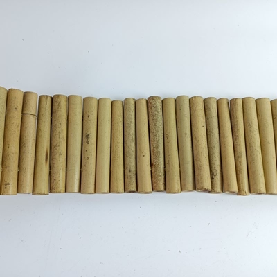 รั้วขอบไม้ไผ่ขนาด 20x100 ซม. สำหรับตกแต่งระเบียงสวนขนาดเล็ก