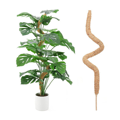 ชุดเสาโทเท็ม Coir Moss ขนาด 44 ซม. สำหรับพืชปีนเขาและรองรับต้นมะพร้าว