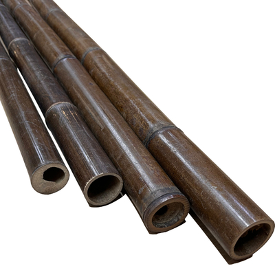 เสาไม้ไผ่ดิบ 3 ฟุต Sticks ภาพวาดถ่านธรรมชาติสีดำ 595 ซม. สำหรับตกแต่ง