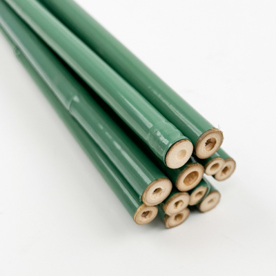 40 ซม. 60 ซม. 90 ซม. 120 ซม. ความยาว เสาไม้ไผ่สีเขียว จิตรกรรม Green