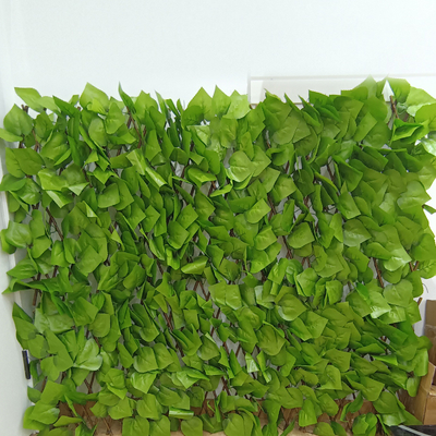 รั้วประดิษฐ์ Telescopic Hedge สวนรั้วพลาสติกสำหรับตกแต่งกลางแจ้ง