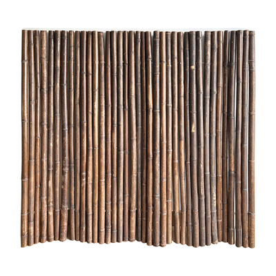 รั้วไม้ไผ่สีดำธรรมชาติขนาด 180 ซม. 240 ซม. สำหรับตกแต่งสวนฟันดาบ Wall