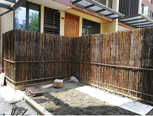 เนอสเซอรี่ 2x1.8m รั้วไม้ไผ่ตกแต่งพร้อมกรอบรั้วไม้ไผ่ถ่าน