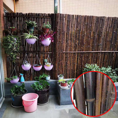 เนอสเซอรี่ 2x1.8m รั้วไม้ไผ่ตกแต่งพร้อมกรอบรั้วไม้ไผ่ถ่าน
