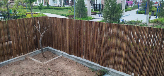 เนอสเซอรี่ 2x1.8m รั้วไม้ไผ่ตกแต่งพร้อมกรอบรั้วไม้ไผ่ถ่าน