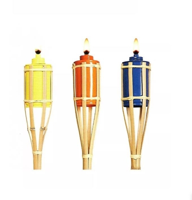 115cm Bamboo Garden Tiki Torch ทอมือไม้ไผ่ปาร์ตี้ Torches