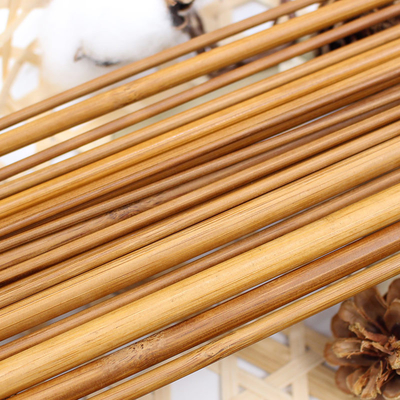 ถ่านไม้ไผ่เข็มถักสองจุดสำหรับเส้นด้าย DIY สร้างสรรค์แฮนด์เมด