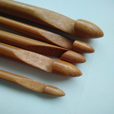 ของขวัญแฮนด์เมดไม้ไผ่โครเชต์ตะขอตั้งพื้นผิวเรียบแสง