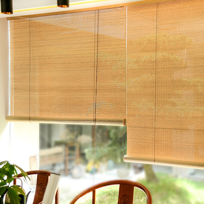 ม่านม้วนไม้ไผ่เป็นมิตรกับสิ่งแวดล้อม Manual Pergola มู่ลี่ไม้ไผ่ 60 X 180ซม