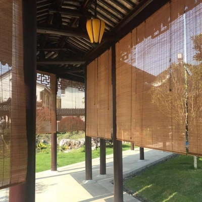 มู่ลี่ไม้ไผ่ที่เป็นมิตรกับสิ่งแวดล้อม 1 ม. คู่มือ Pergola Roller มู่ลี่ไม้ไผ่