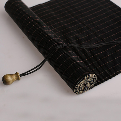 Hand Made ความสูง 1.5 เมตรไม้ไผ่ธรรมชาติ Roller Blinds Shade ตกแต่งควบคุมพลังงานแสงอาทิตย์