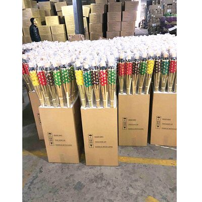 คบเพลิงไม้ไผ่ธรรมชาติสำหรับแคมป์ปิ้งกลางแจ้ง ตกแต่งงานปาร์ตี้ในสวน คบเพลิงไฟทำมือเป็นมิตรต่อสิ่งแวดล้อม กันน้ำ